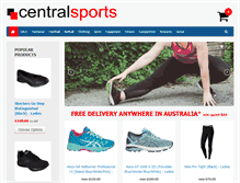 Tablet Screenshot of centralsports.com.au